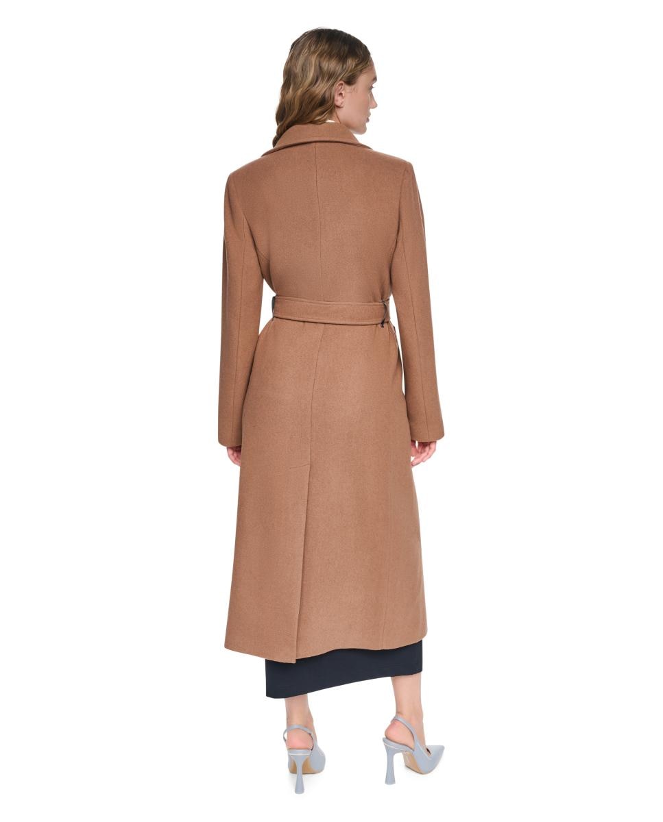 Imagen 6 de Abrigo largo de mujer de cuello alto - DKNY - Camel Camel
