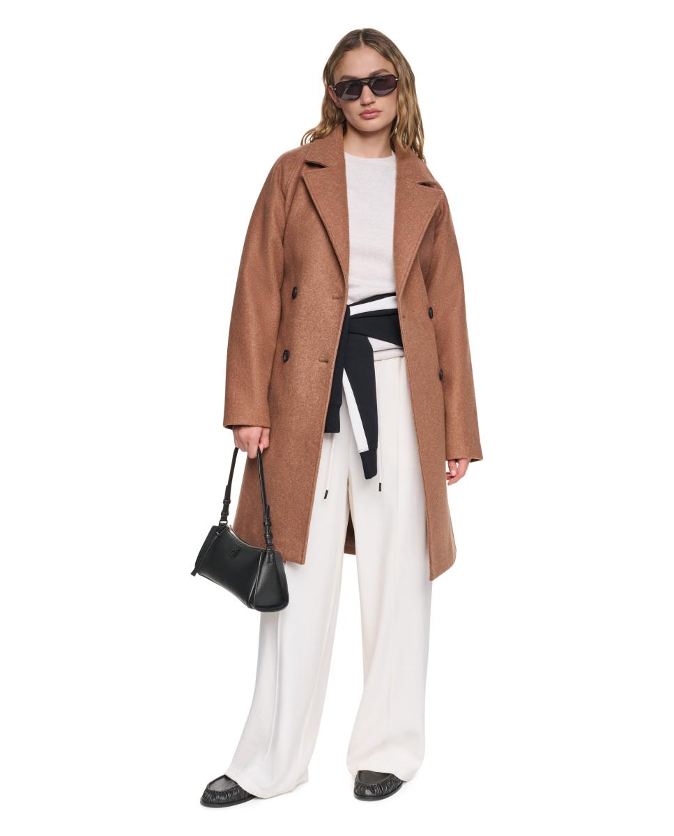 Imagen 5 de Abrigo largo de mujer con botonadura doble - DKNY - Camel Camel