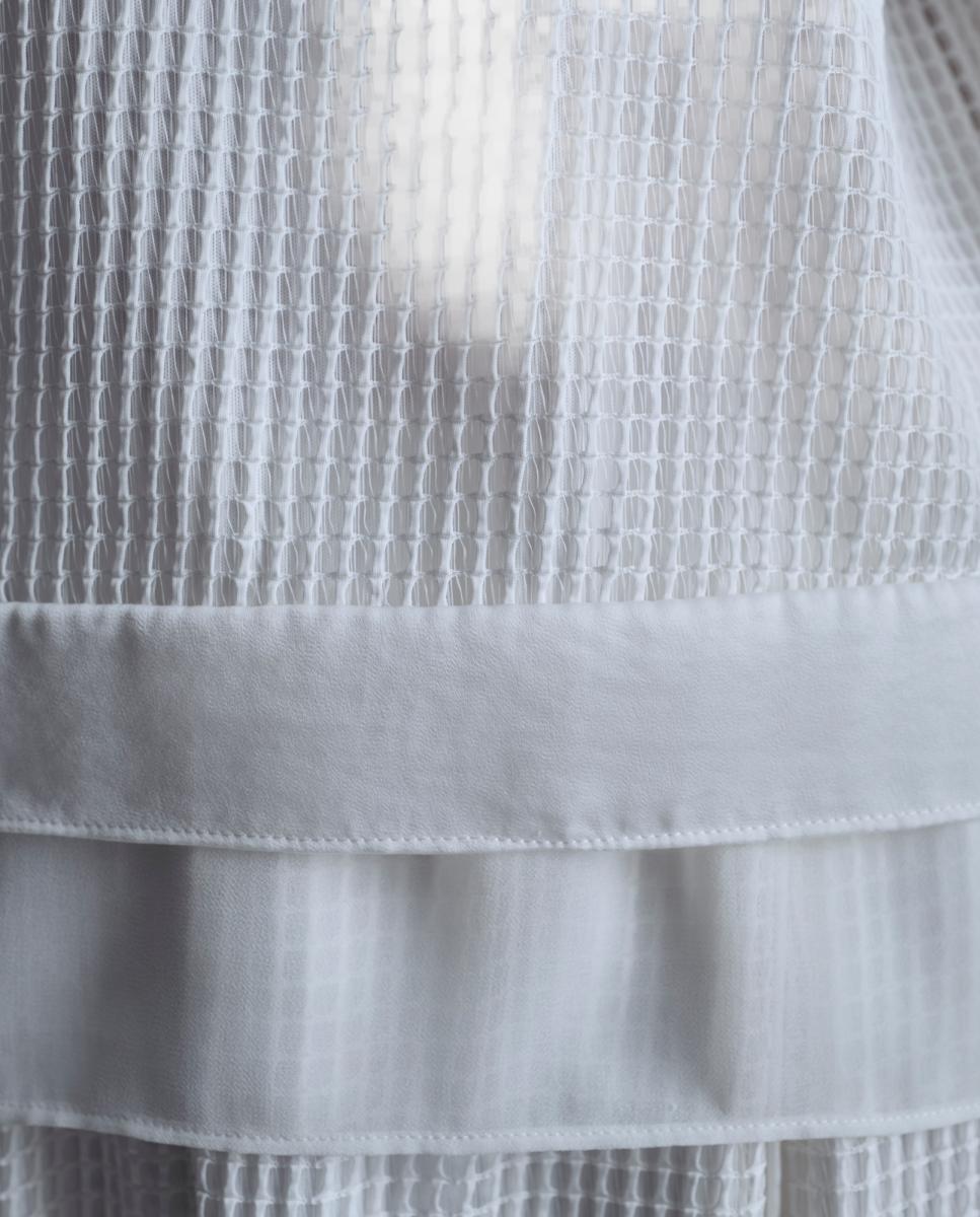 Camisola de Malha de Manga 3/4 Creme-3