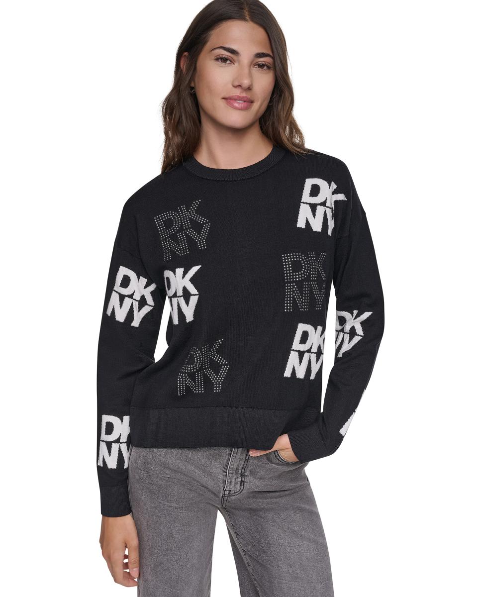Imagen 1 de Jersey de mujer con detalle de logo Negro