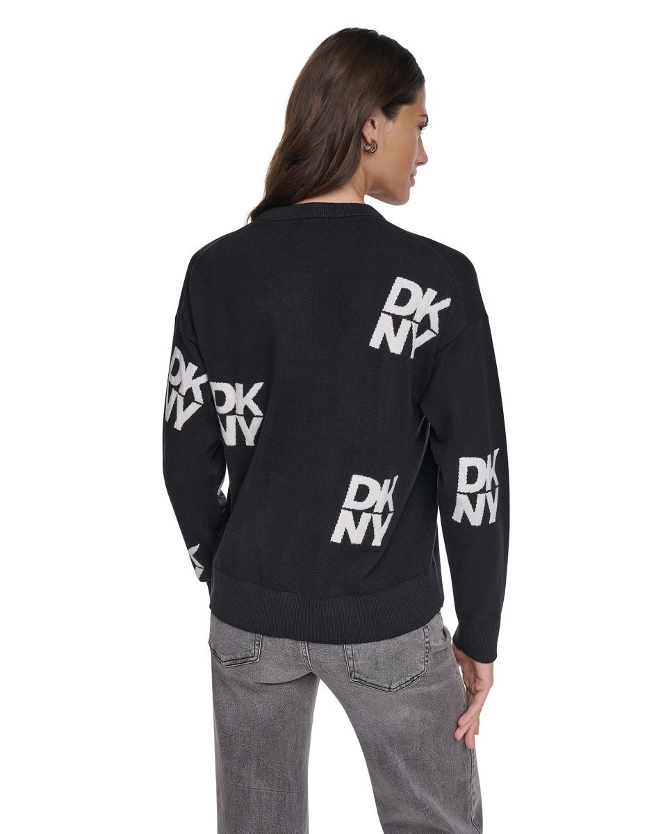 Imagen 5 de Jersey de mujer con detalle de logo - DKNY - Negro Negro
