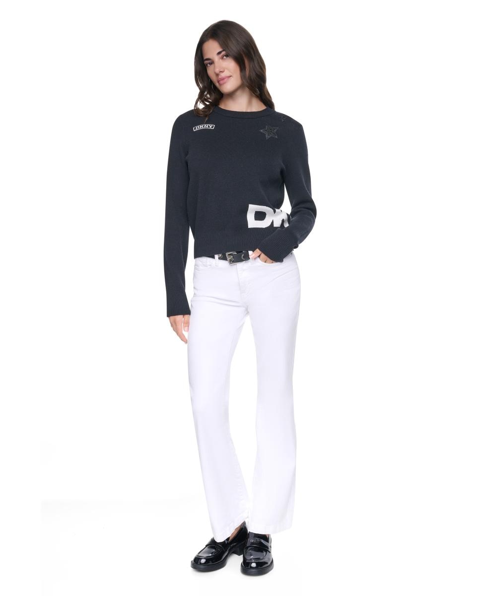 Jersey de mujer de manga larga - DKNY - Negro Negro-2