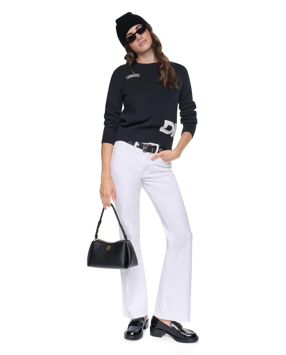 Jersey de mujer de manga larga - DKNY - Negro Negro-3