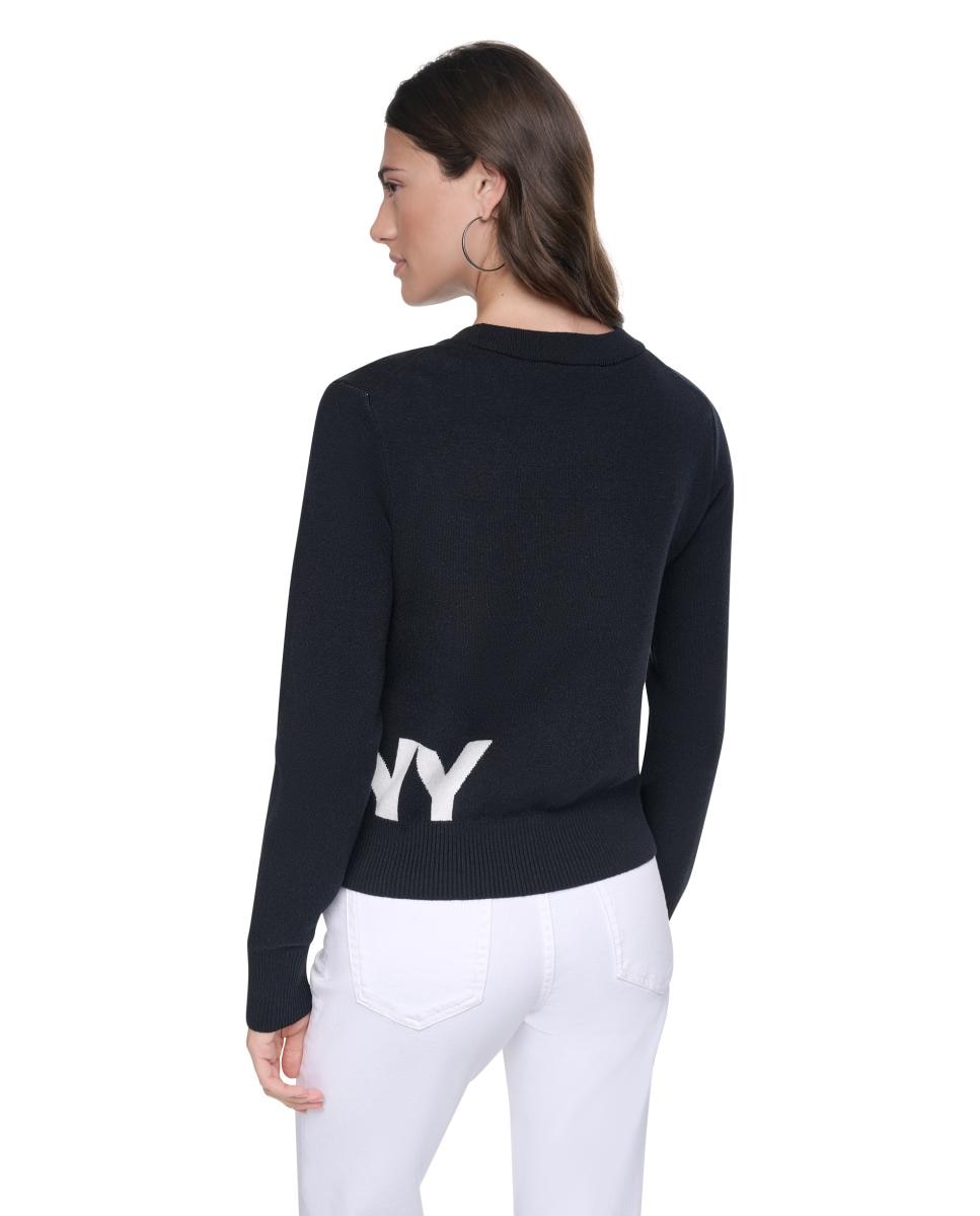 Jersey de mujer de manga larga - DKNY - Negro Negro-5