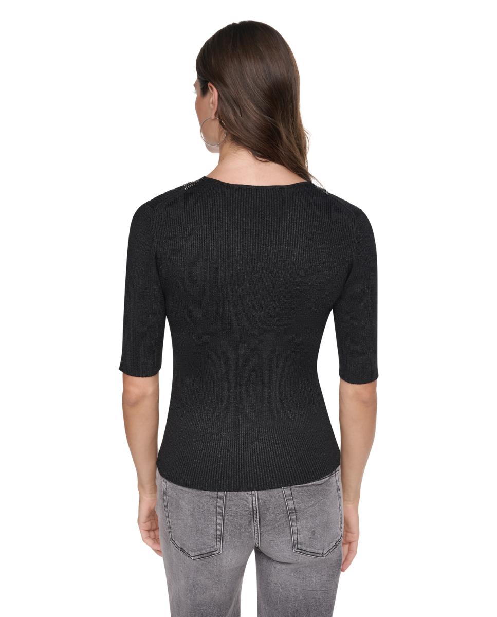 Imagen 5 de Top de punto de mujer - DKNY - Negro Negro
