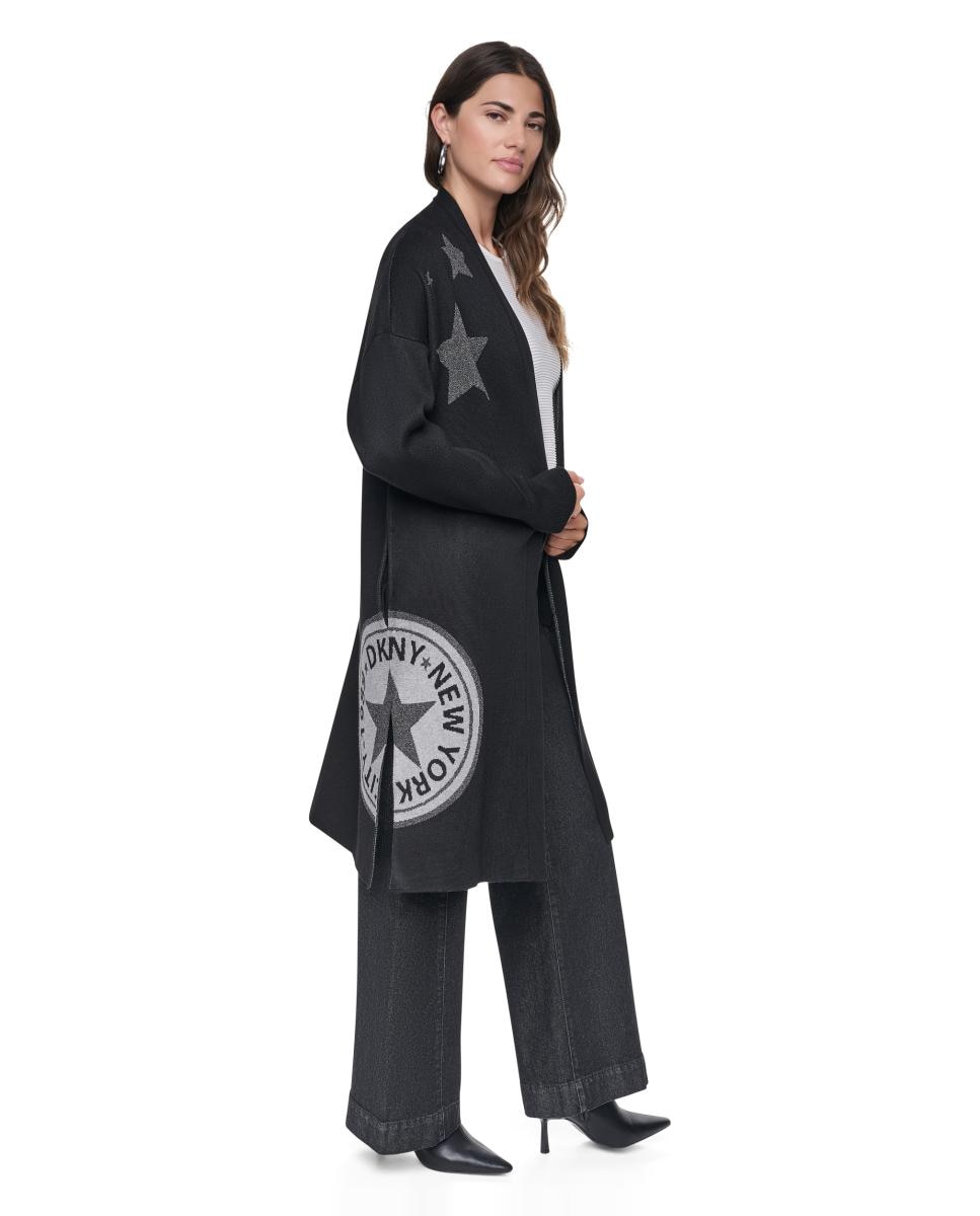 Imagen 3 de Cardigan largo de mujer - DKNY - Negro Negro