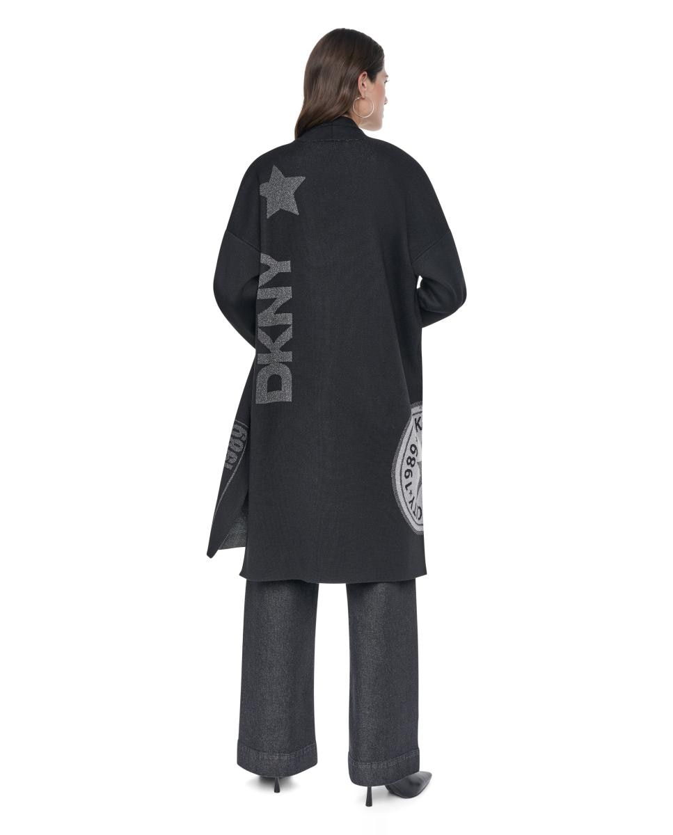 Imagen 4 de Cardigan largo de mujer - DKNY - Negro Negro