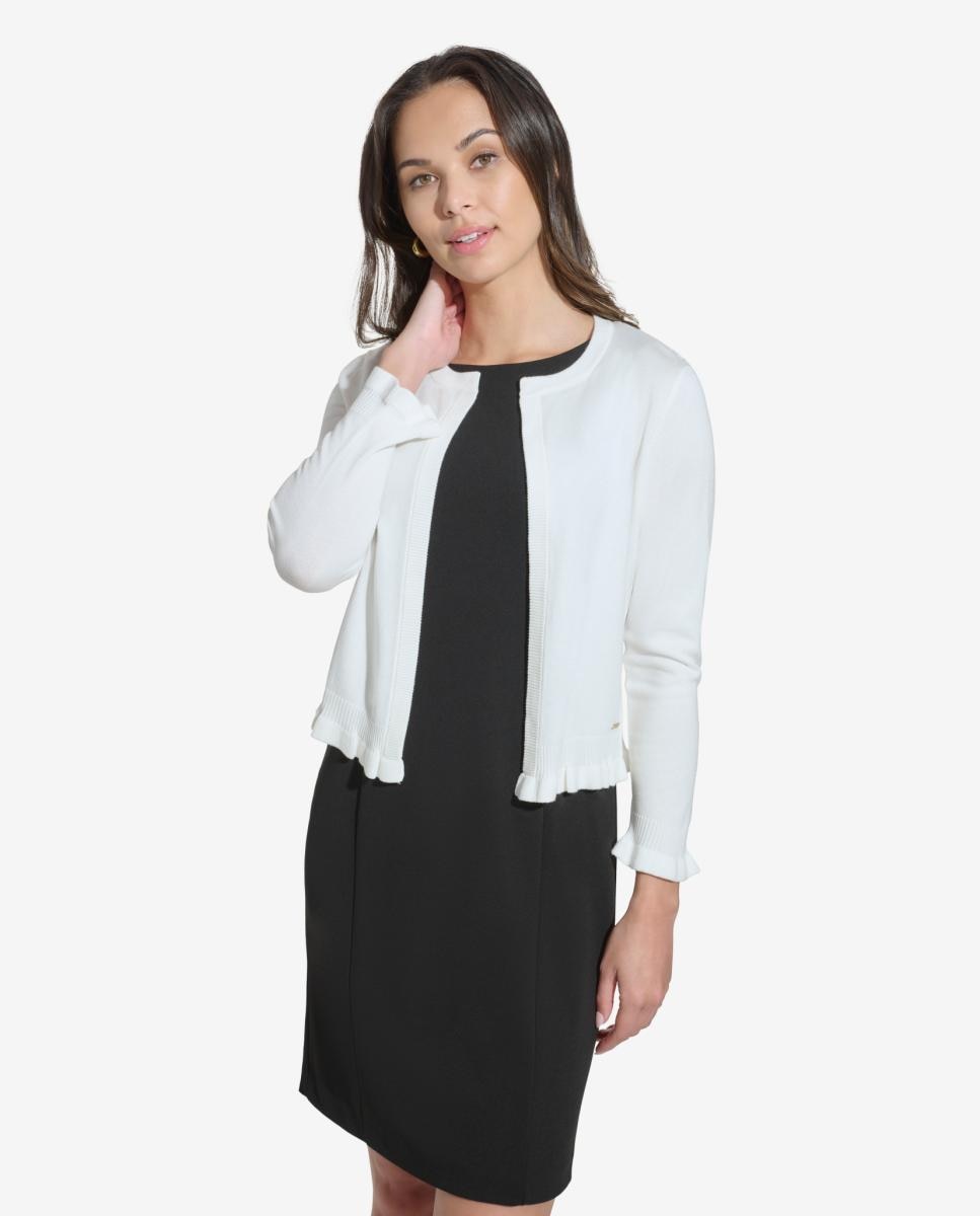 Imagem 0 de Cardigan com Detalhe de Renda