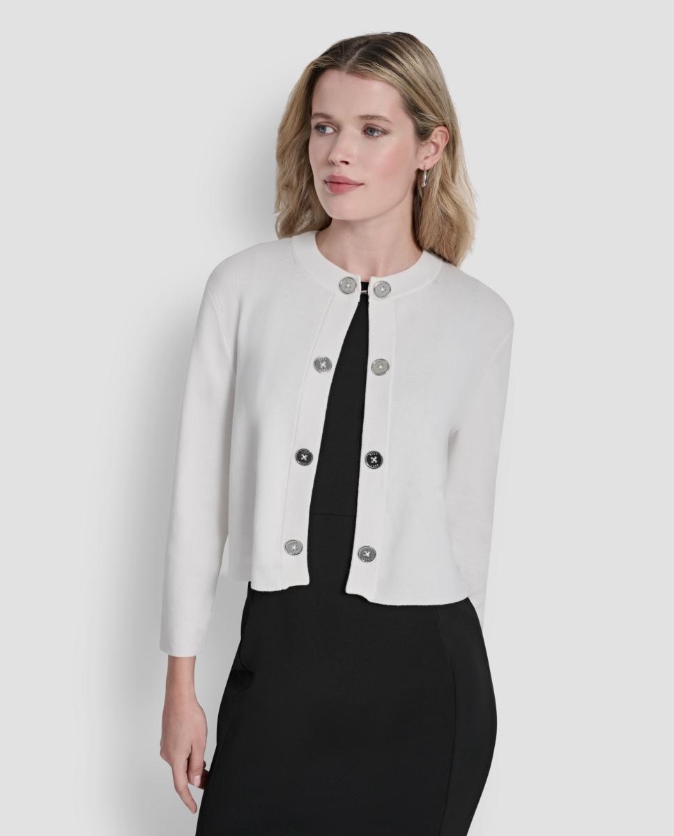 Imagem 0 de Cardigan com Detalhe de Botões Metalizados