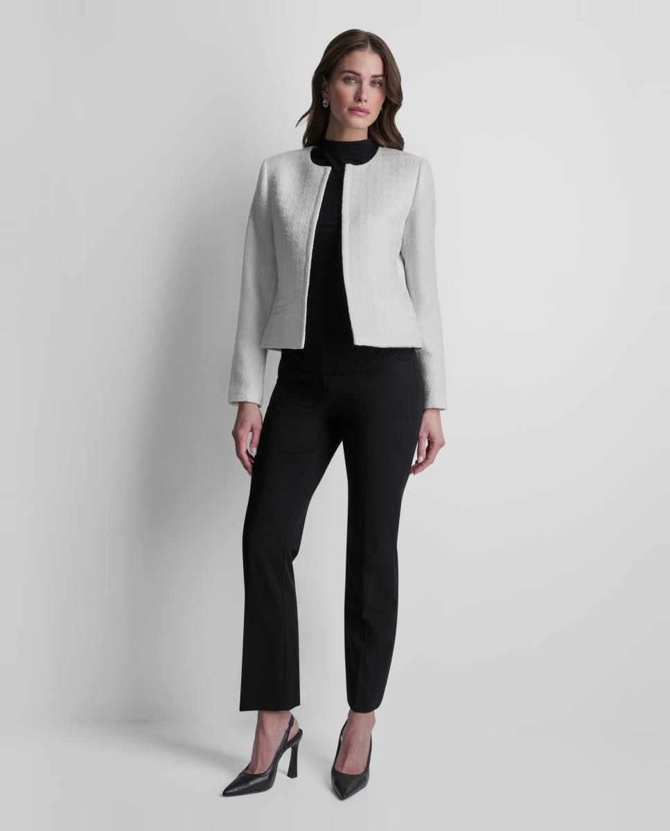 Casaco de tweed Creme-2