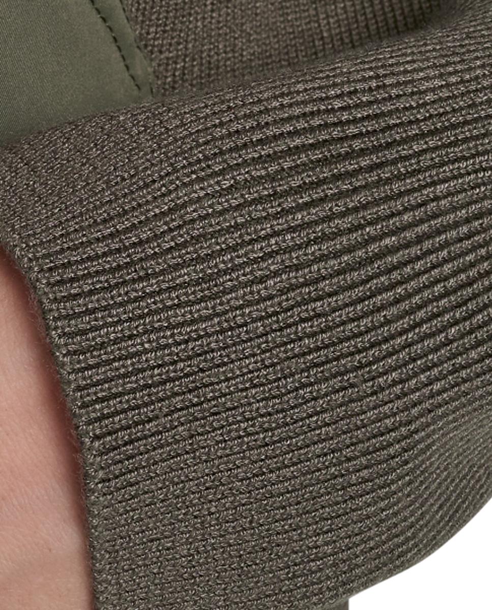 Sweatshirt de Malha com Manga Comprida Verde-militar-3