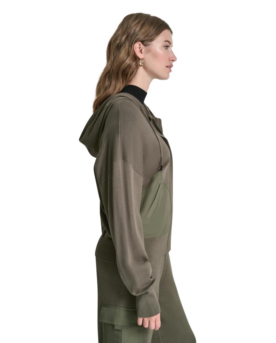 Sweatshirt de Malha com Manga Comprida Verde-militar-6