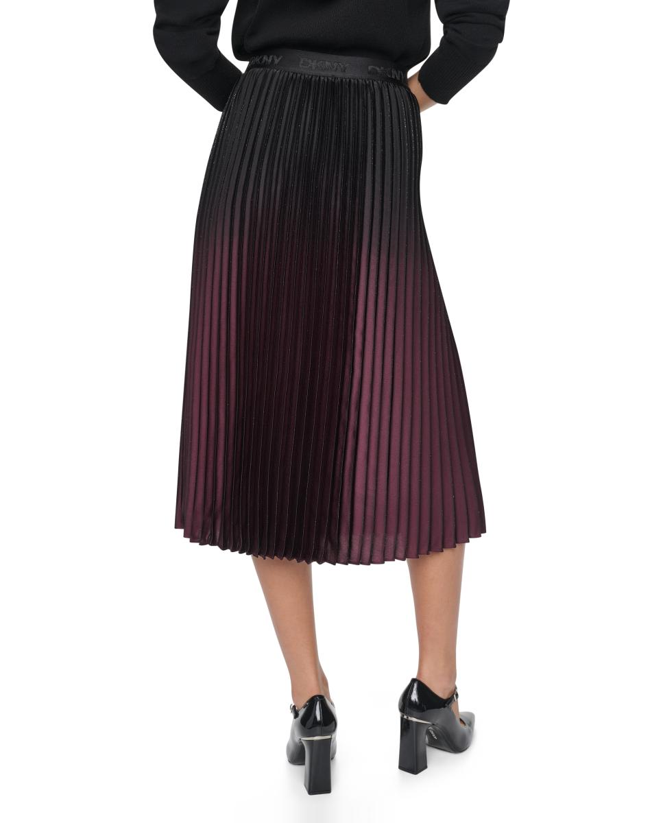 Falda midi plisada - DKNY - Negro Negro-5