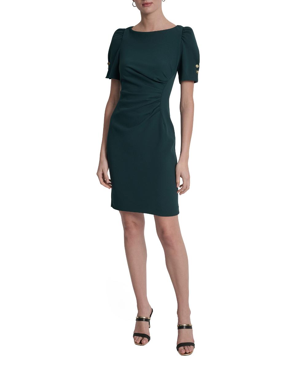 Imagen 0 de Vestido corto escote barco de mujer