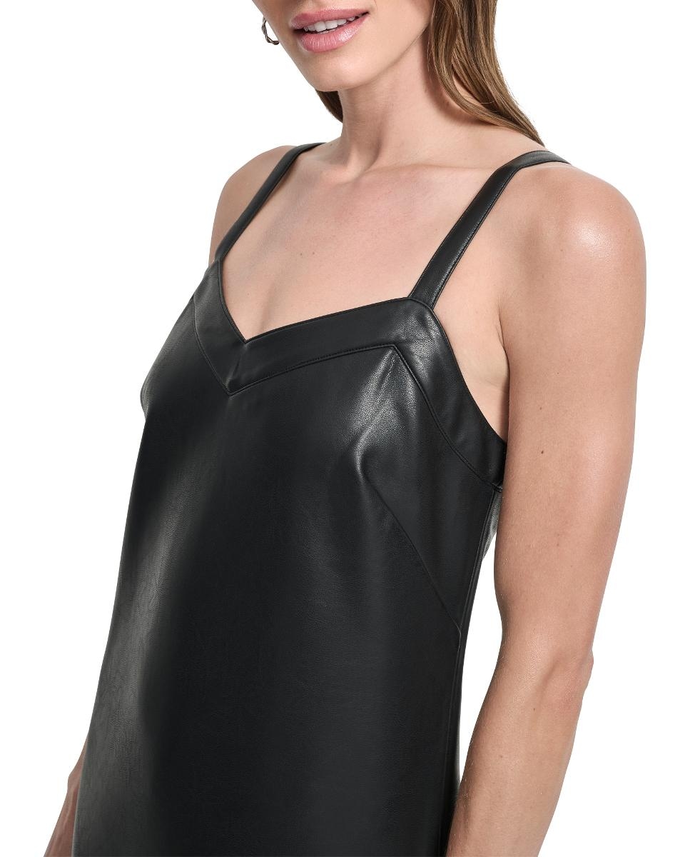 Vestido Curto de Alças Preto-5