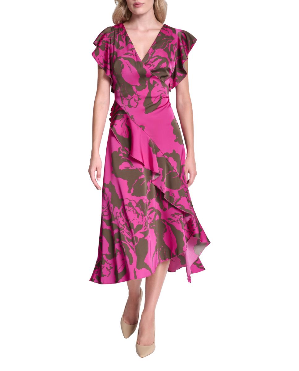 DKNY - Vestido midi floral.