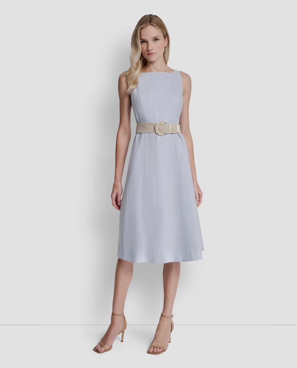 DKNY - Vestido corto con detalle de cinturón.