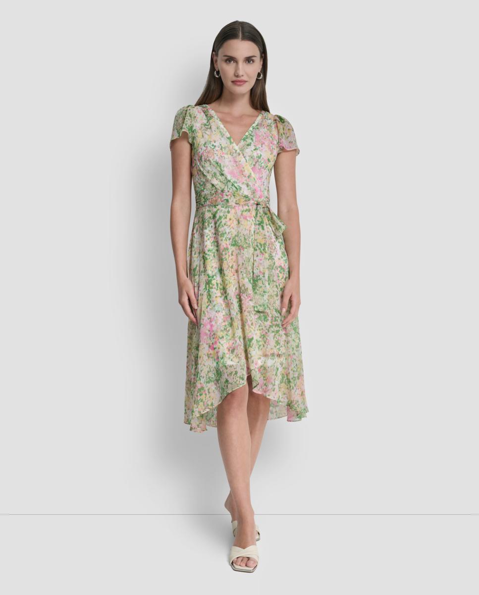 DKNY - Vestido corto floral.