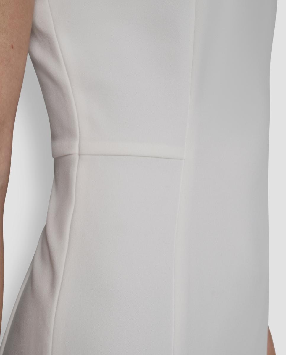 Vestido curto sem mangas Creme-2