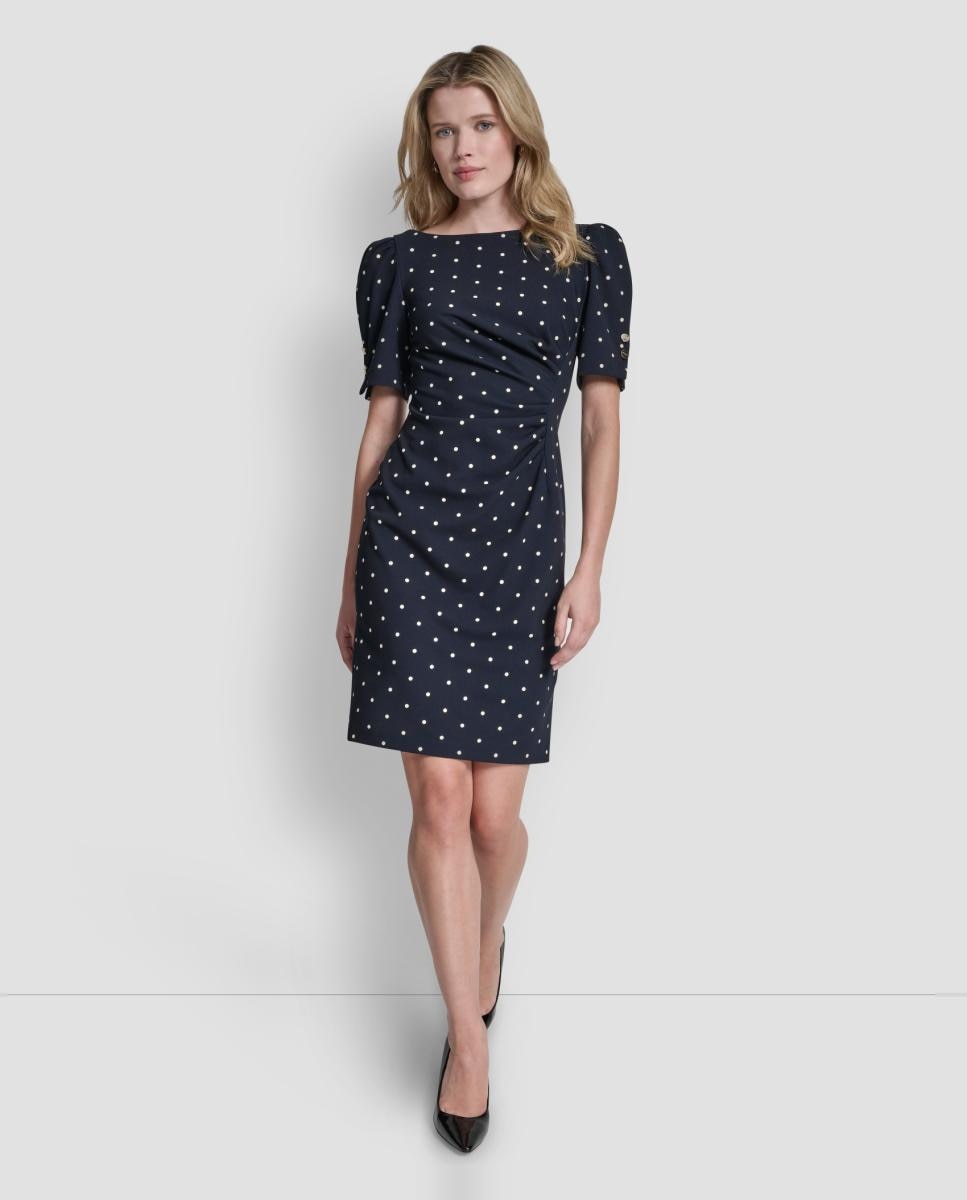 Imagem 0 de Vestido curto às bolinhas