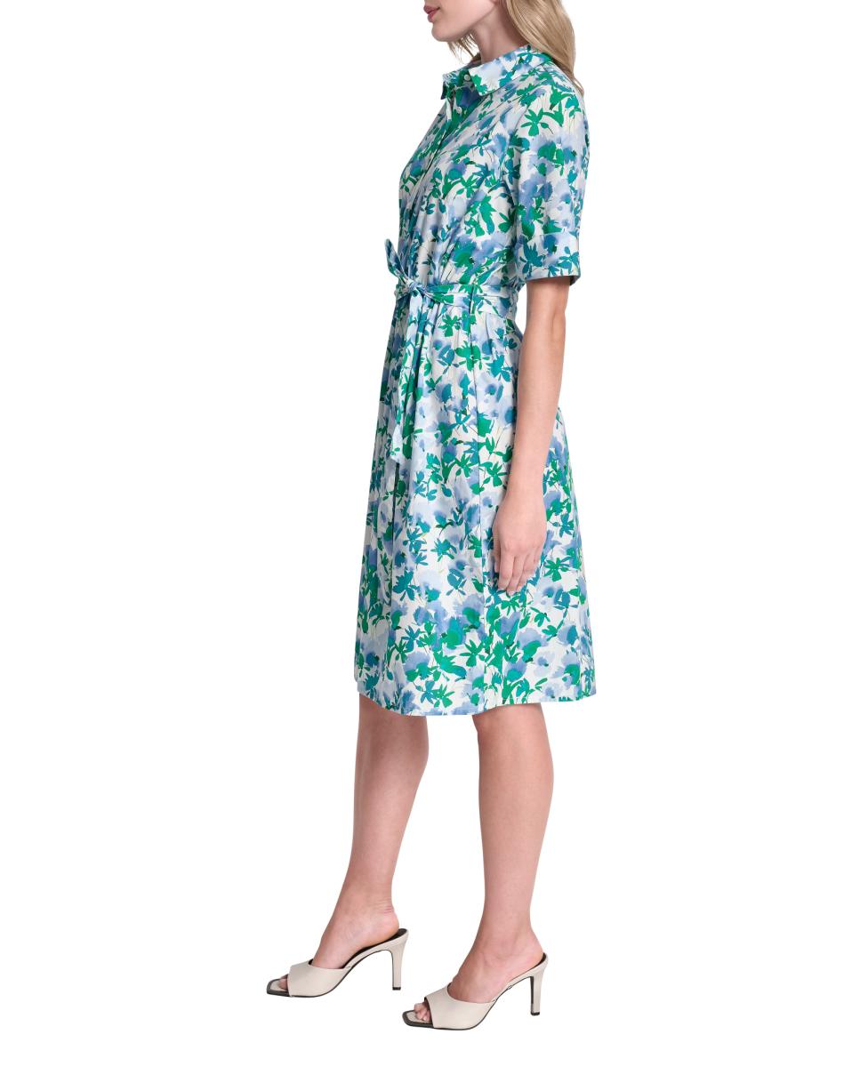 Vestido Camiseiro com Estampado Floral Multicolor-3