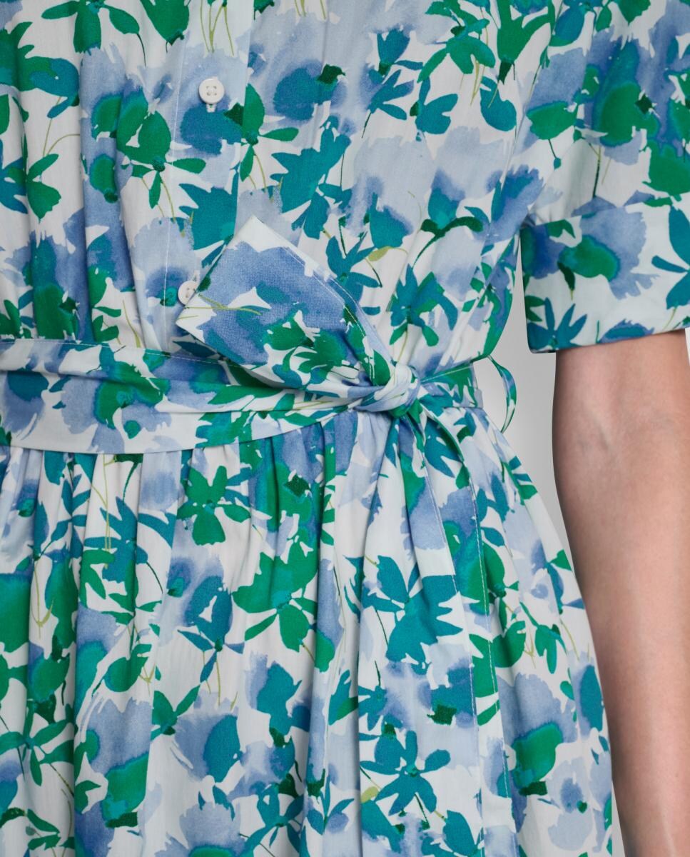 Vestido Camiseiro com Estampado Floral Multicolor-3