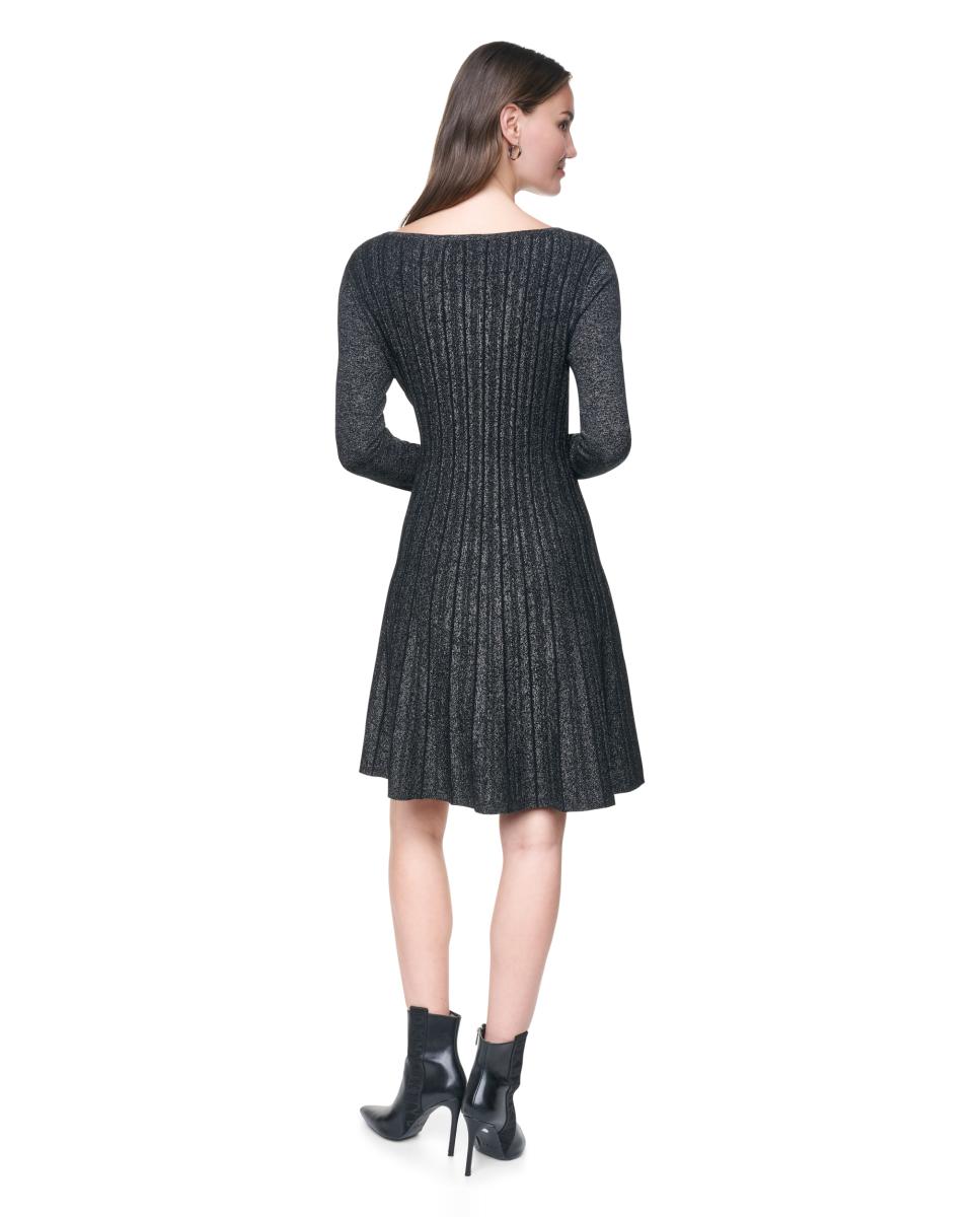 Imagen 3 de Vestido de punto brillante - DKNY - Negro Negro