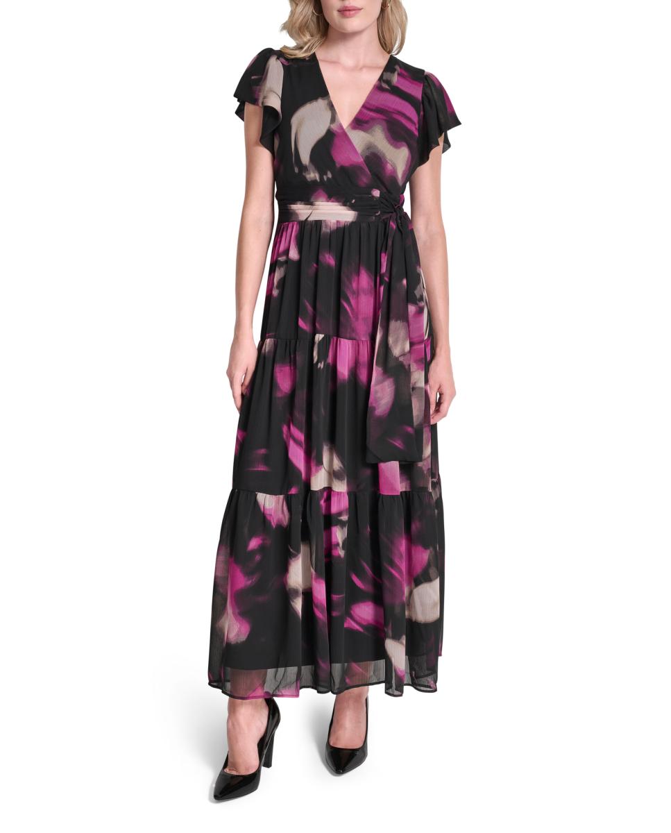 DKNY - Vestido largo fluido.