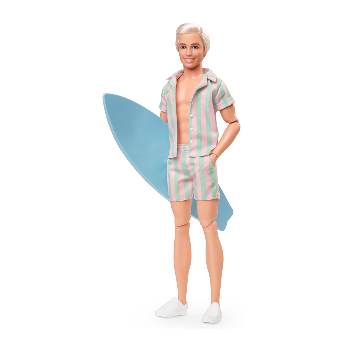 Barbie – Barbie The Movie Ken Muñeco Signature coleccionable de la película con chaleco a rayas.