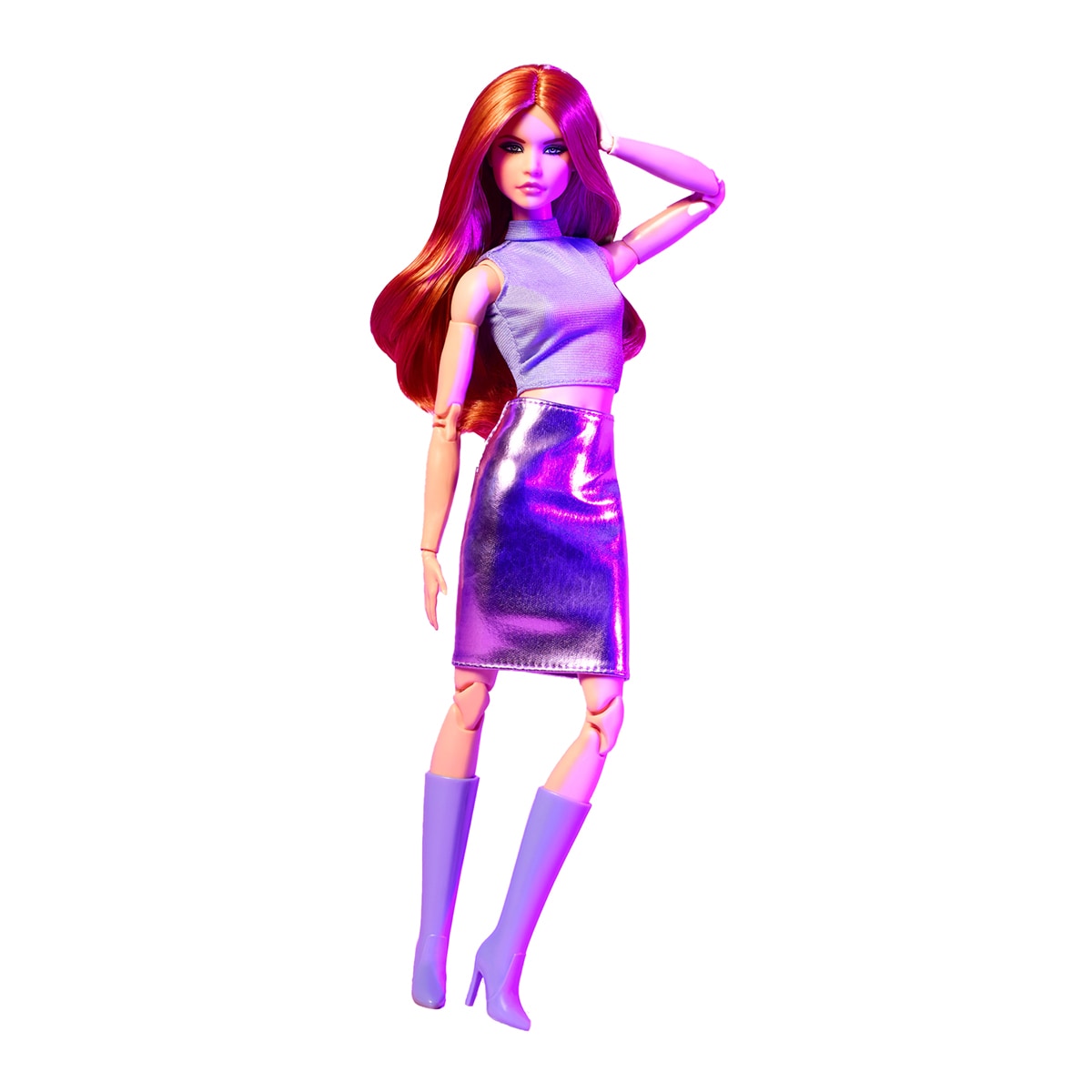 Boneca Barbie Signature Ruiva com Saia Roxa 1