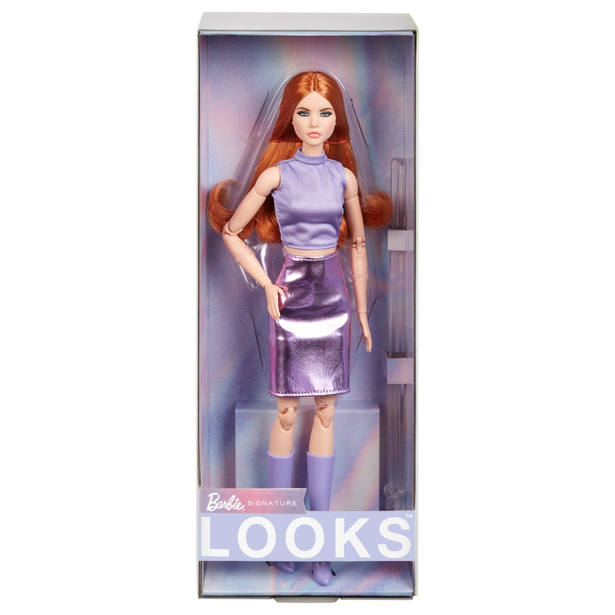 Boneca Barbie Signature Ruiva com Saia Roxa 3