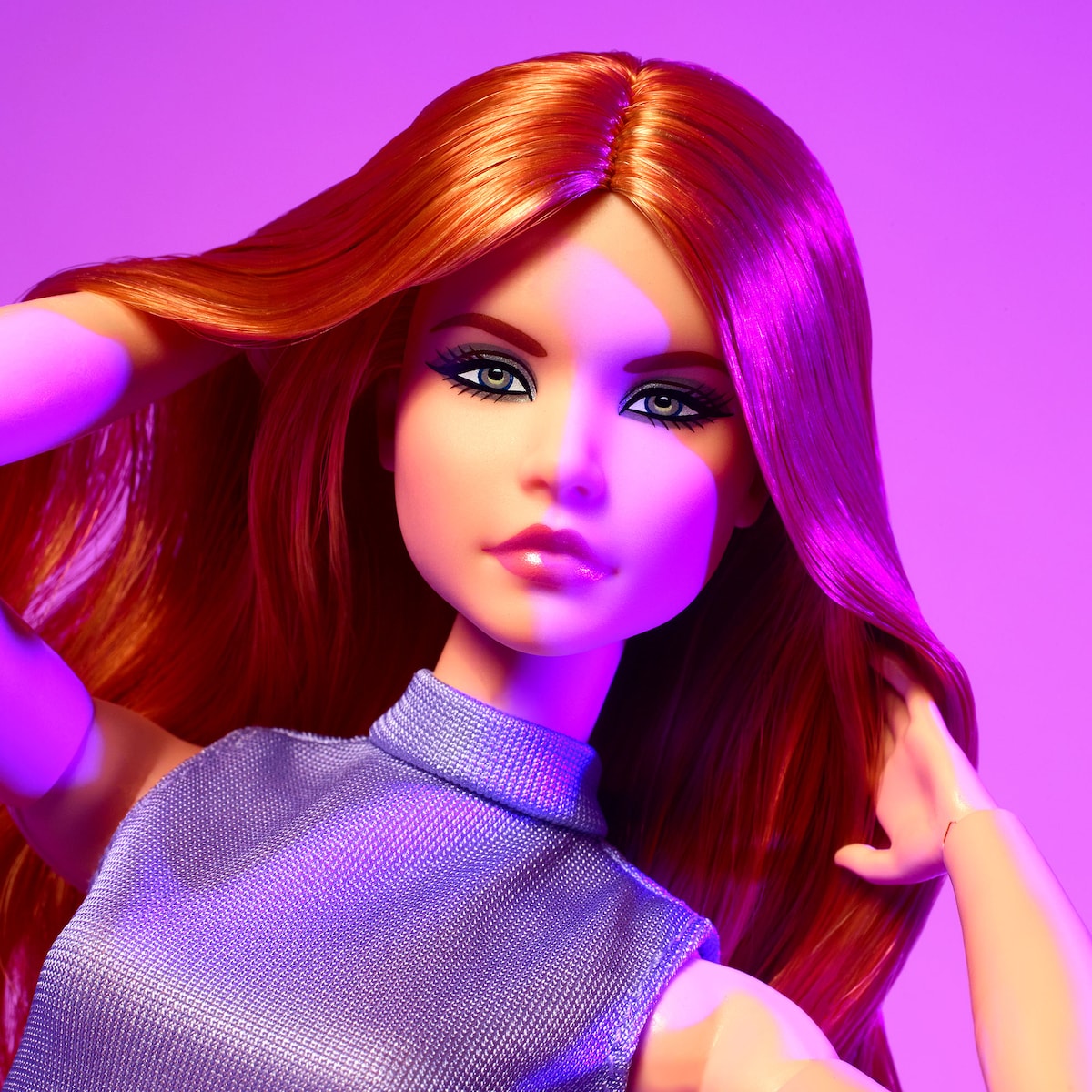 Boneca Barbie Signature Ruiva com Saia Roxa 5