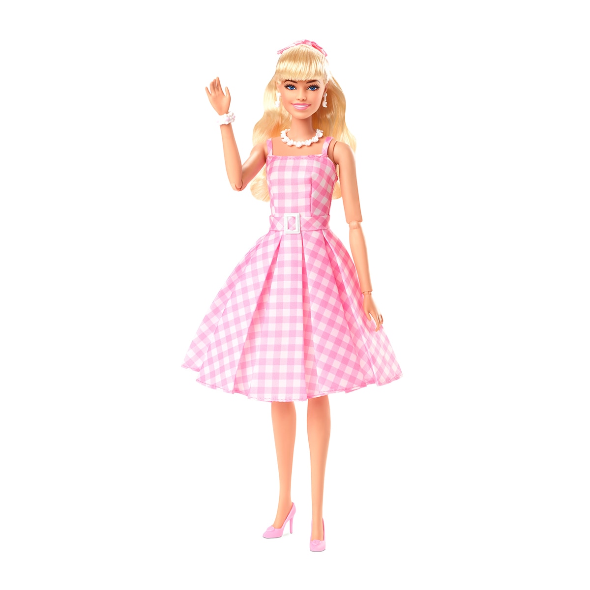 Barbie The Movie Margot Robbie Muñeca Signature coleccionable de la película con vestido vintage 4