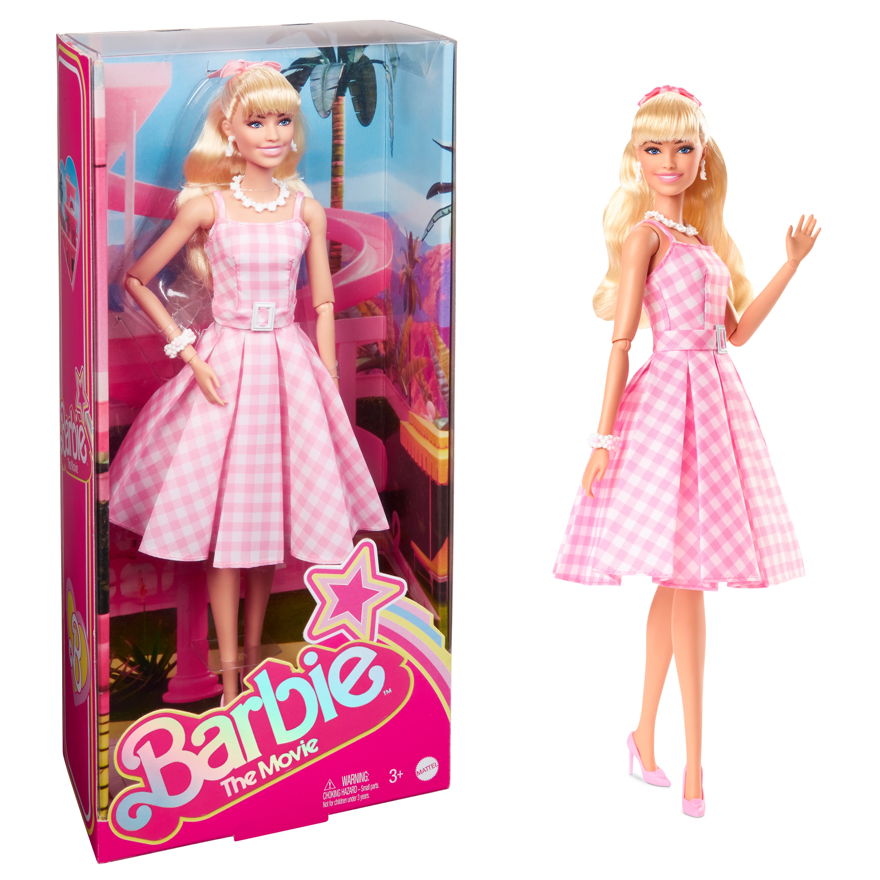 Barbie The Movie Margot Robbie Muñeca Signature coleccionable de la película con vestido vintage 8