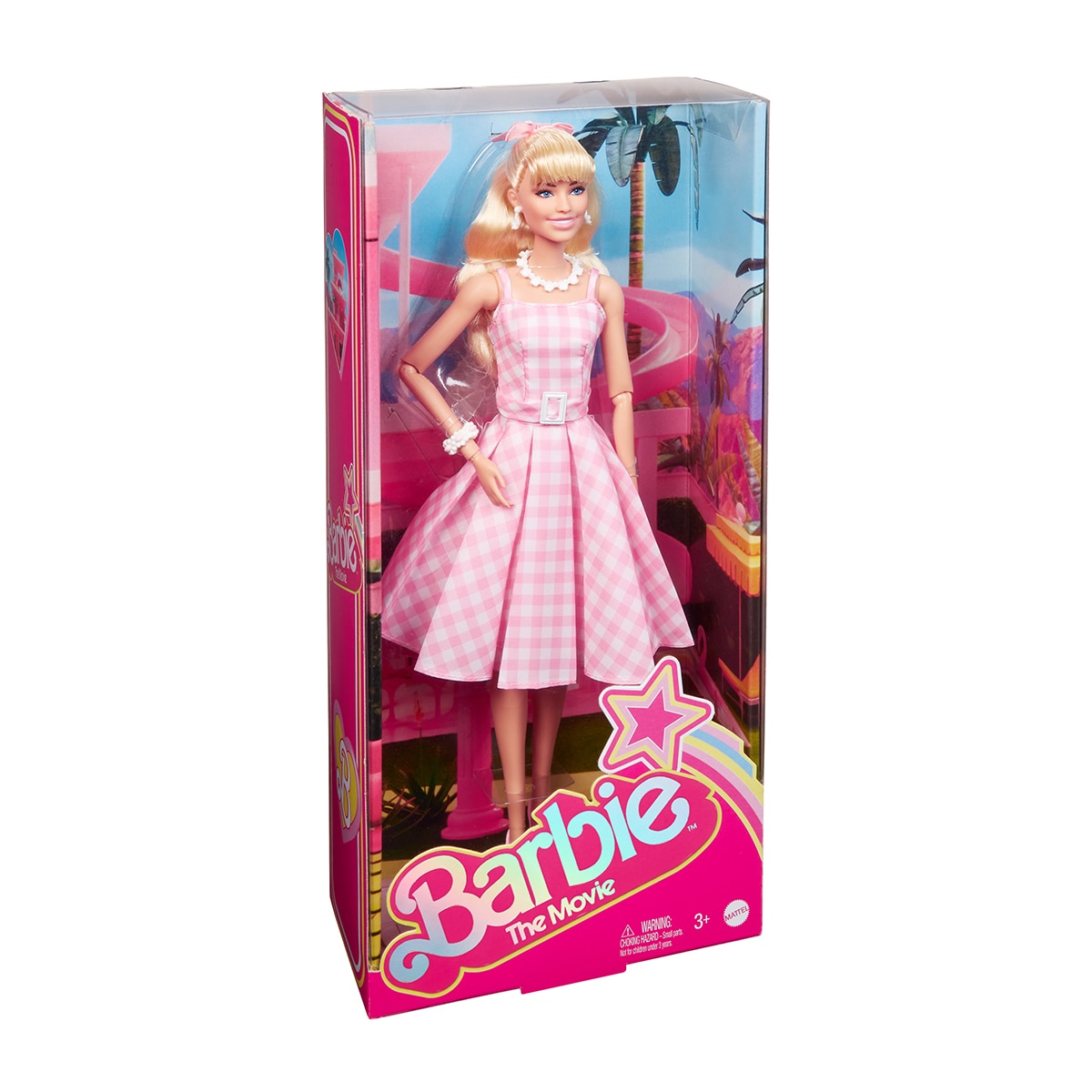 Barbie The Movie Margot Robbie Muñeca Signature coleccionable de la película con vestido vintage 9