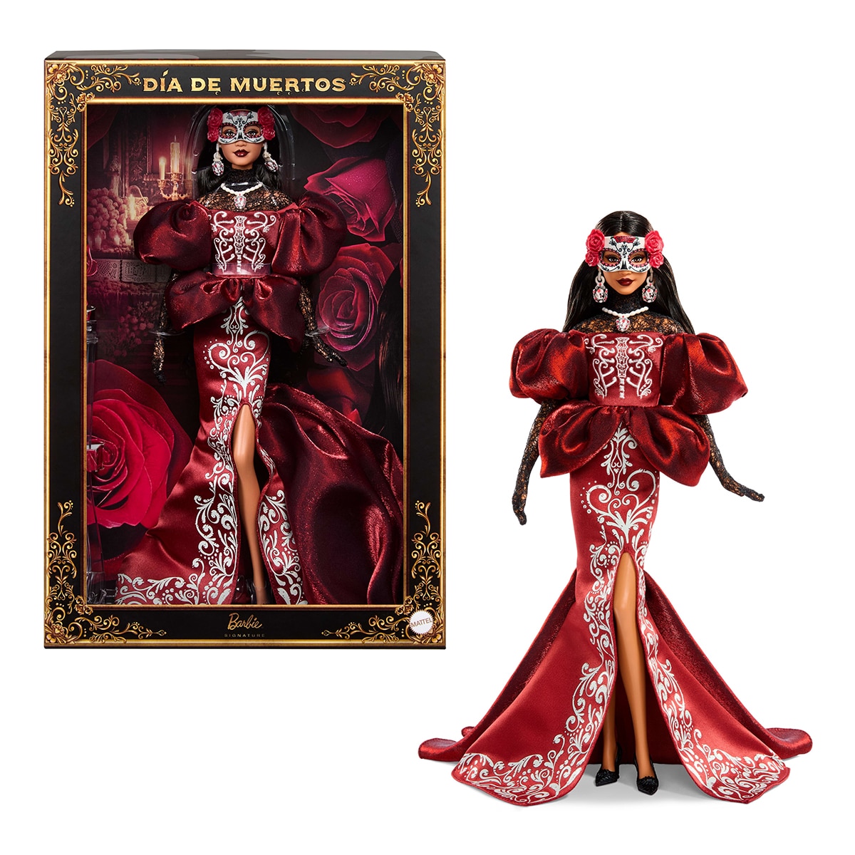 Barbie Día de Muertos con atuendo inspirado en la tradición y detalles premium de gran calidad 1
