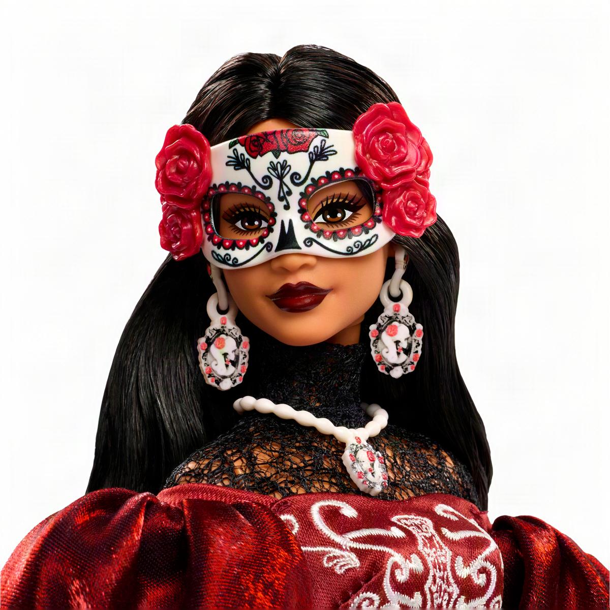 Barbie Día de Muertos con atuendo inspirado en la tradición y detalles premium de gran calidad 2