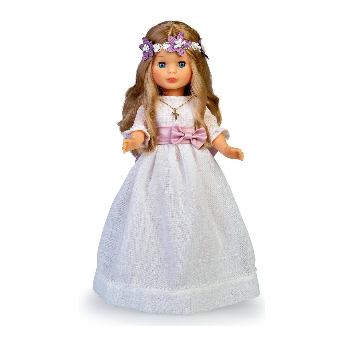 Muñeca Nancy Comunión Corona Flores rubia 2023 Nancy Colección