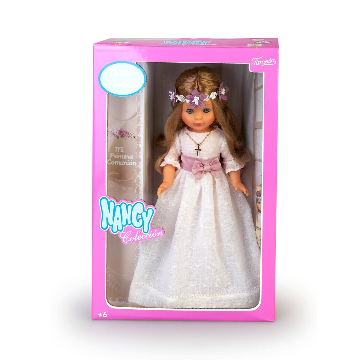 Muñeca Nancy Comunión Corona Flores rubia 2023 Nancy Colección