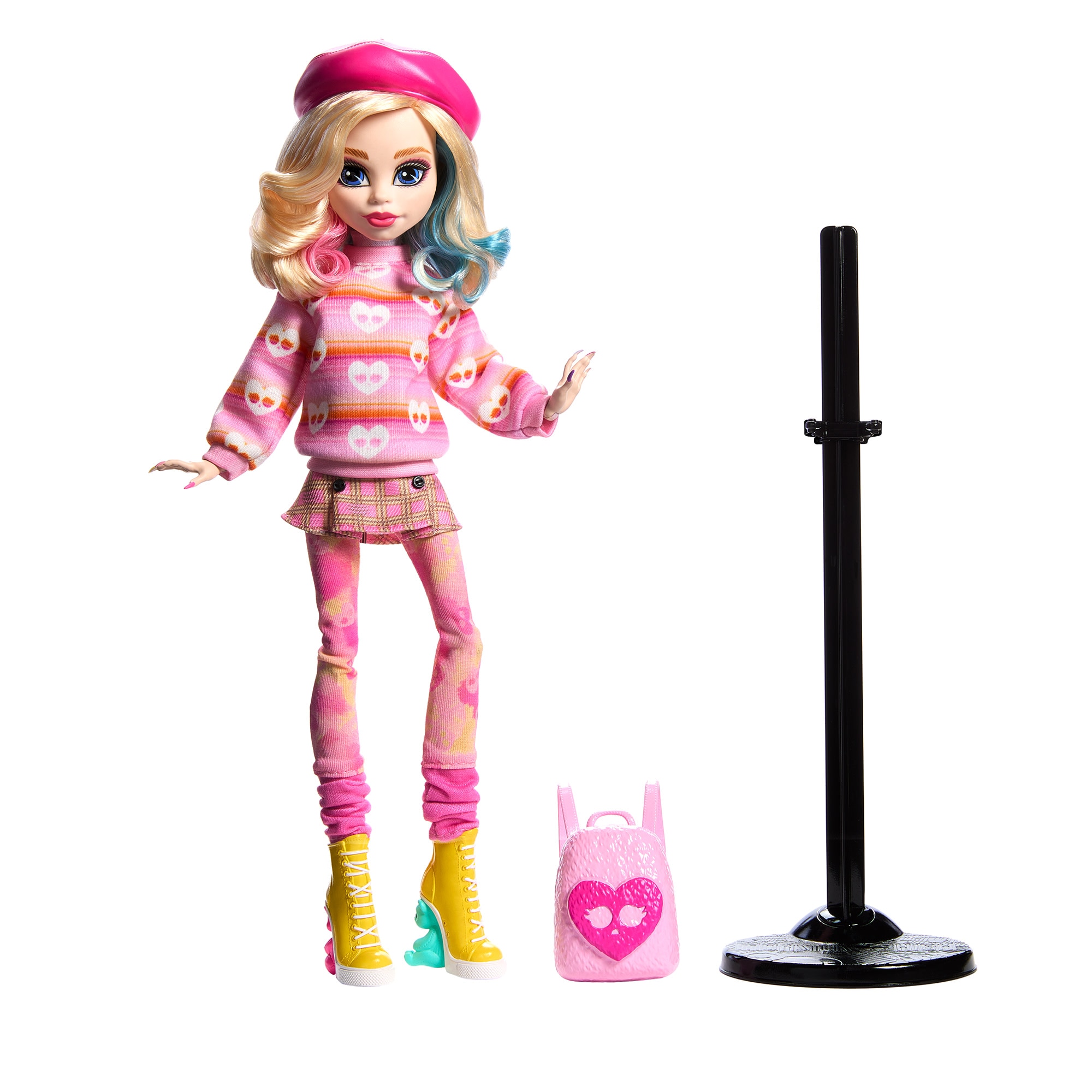 Muñeca Enid Sinclair con ropa rosa Miércoles Monster High 5