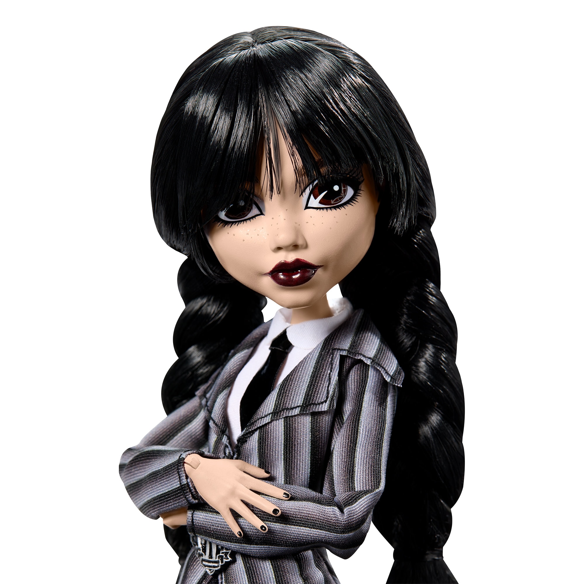 Muñeca con uniforme escolar negro Academia Nevermore Miércoles Monster High 2