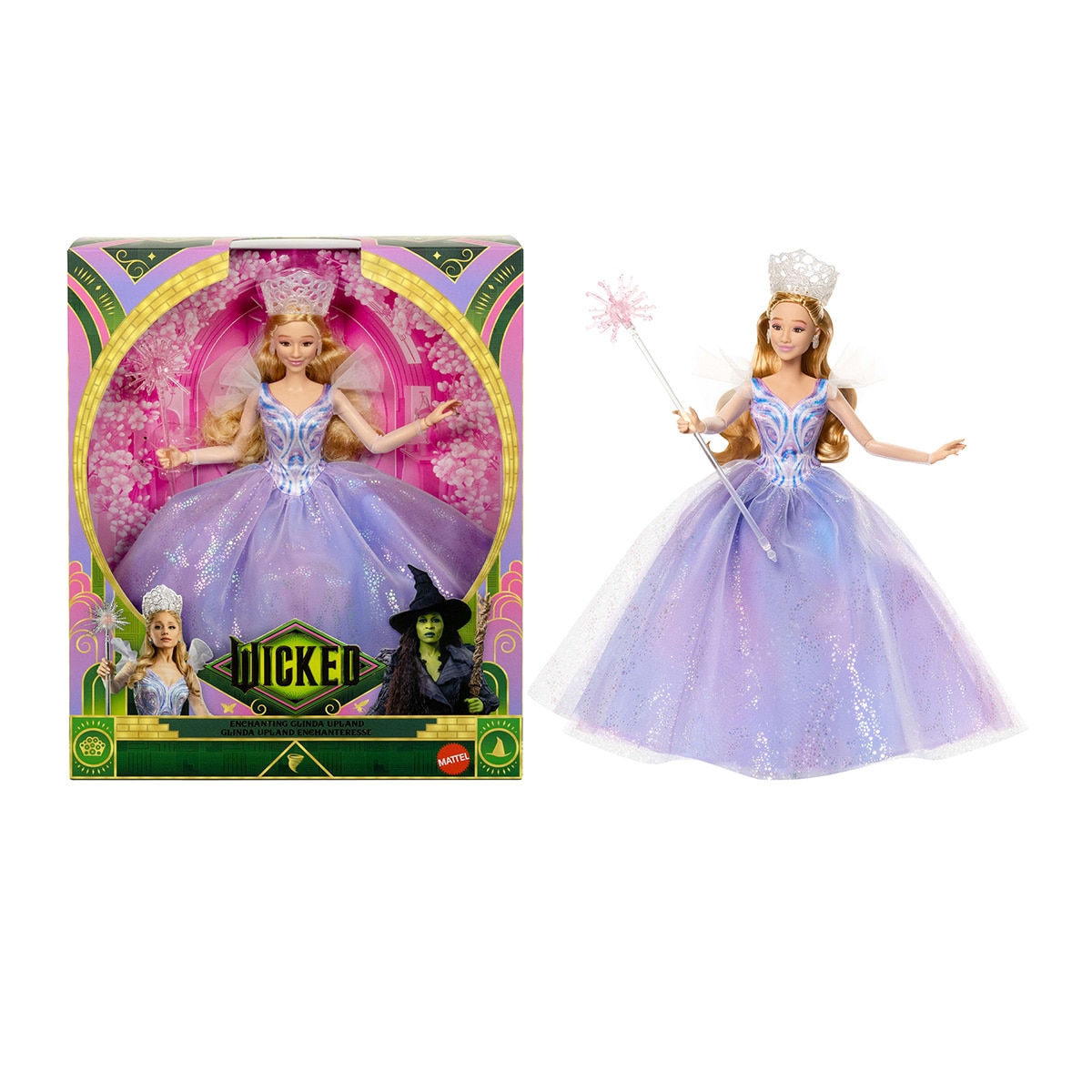 Mattel - Muñeca Deluxe Glinda Con Vestido Iridiscente Wicked Mattel.