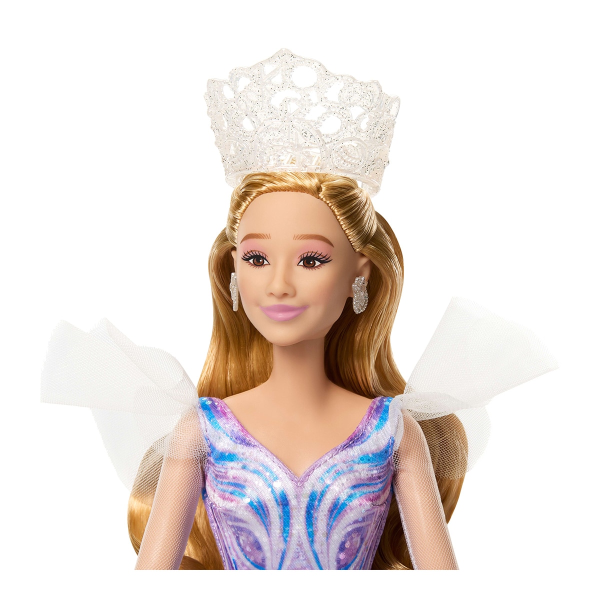Muñeca Glinda De Wicked De Mattel – Vestido Rosa Ombre Removible, Accesorios Y Articulaciones, Cabello Rubio, Regalo Para Fans