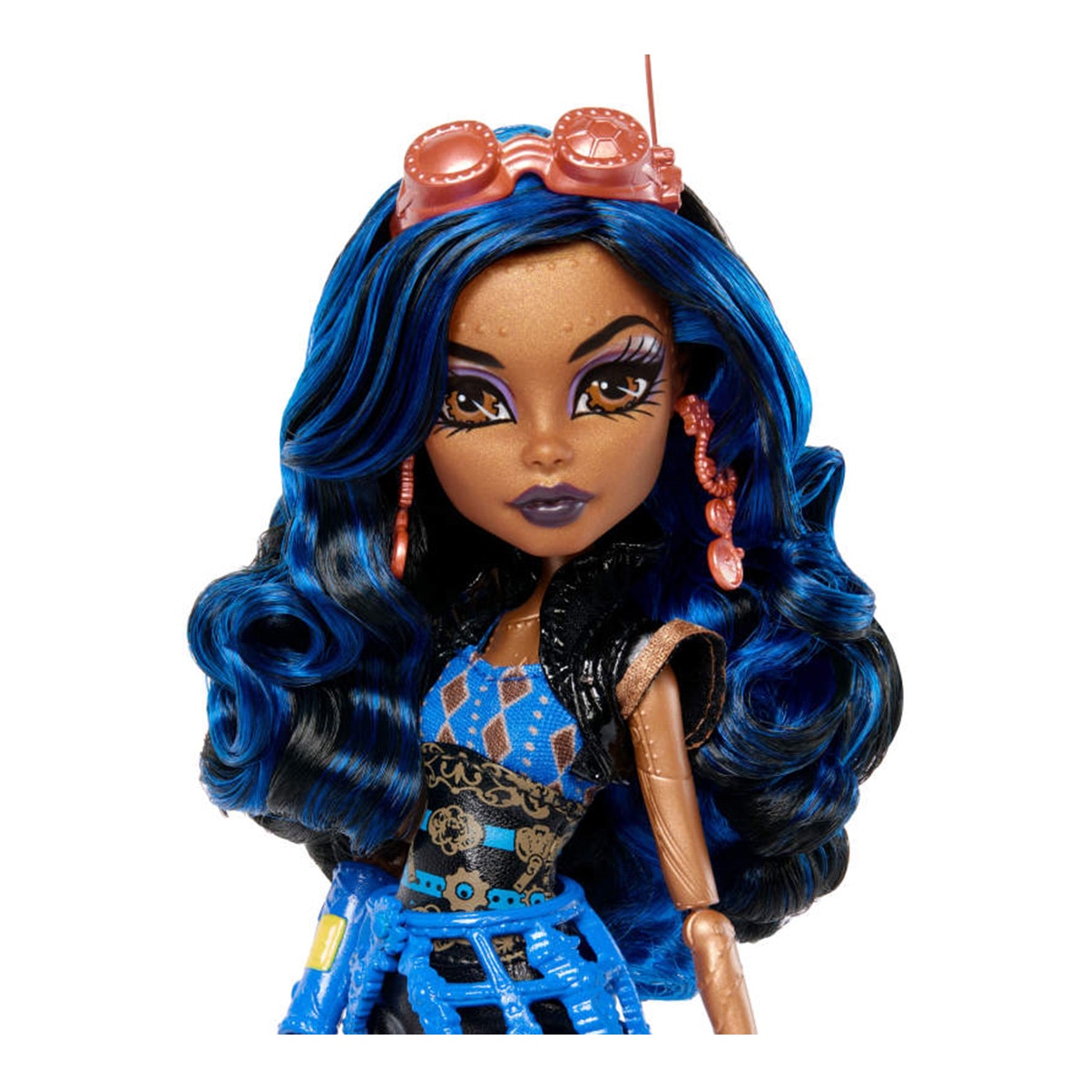 Monster High Boneca Robecca Steam com diário, suporte para a boneca e mascote 3