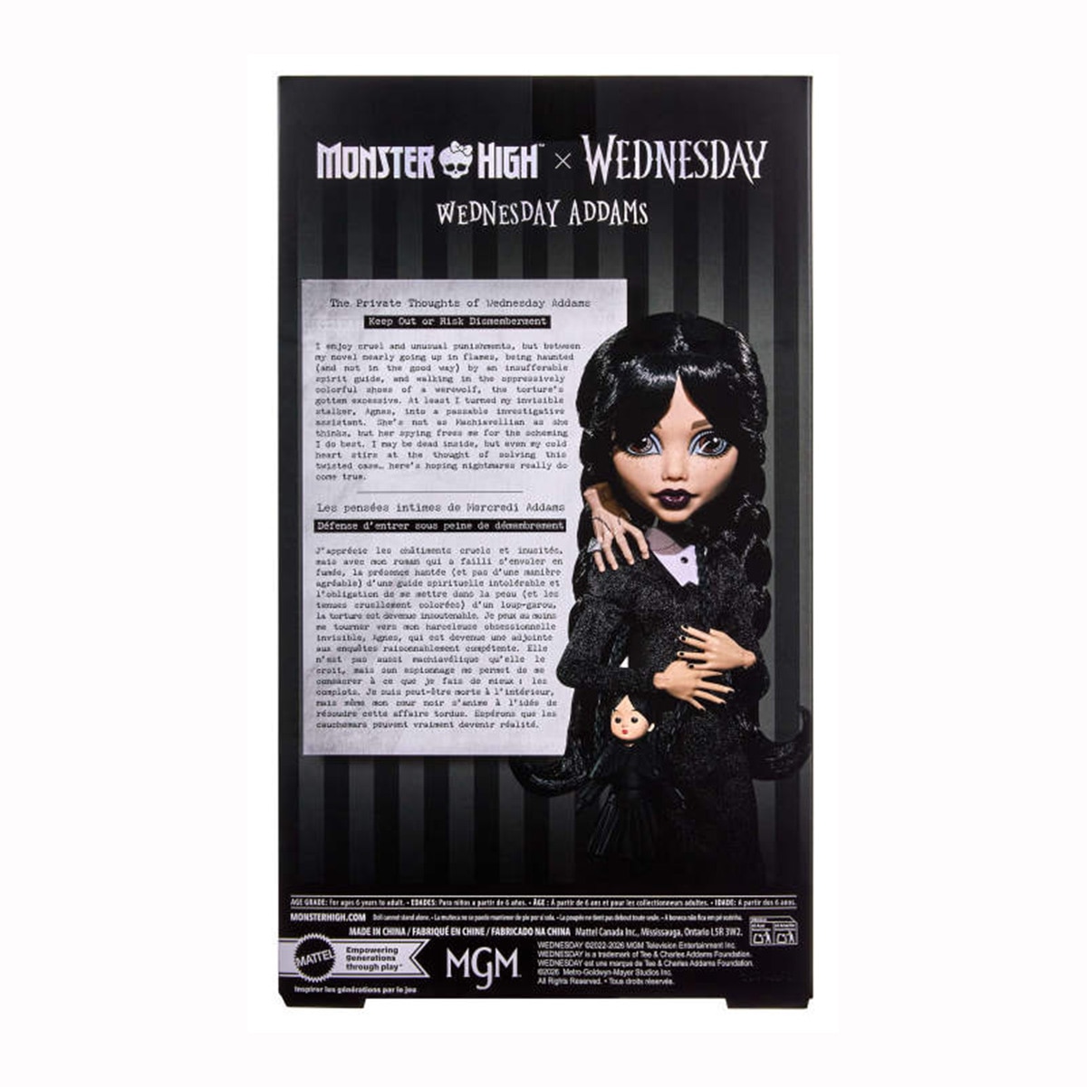 Muñeca Miércoles nuevo look Monster High Collector Mattel 6