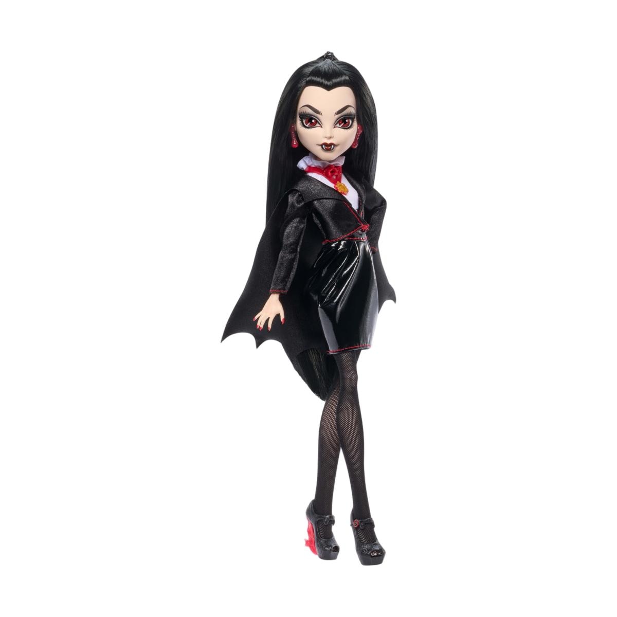 Muñeca Drácula de colección con detalles premium y embalaje de exposición para fans de la serie Monster High 4