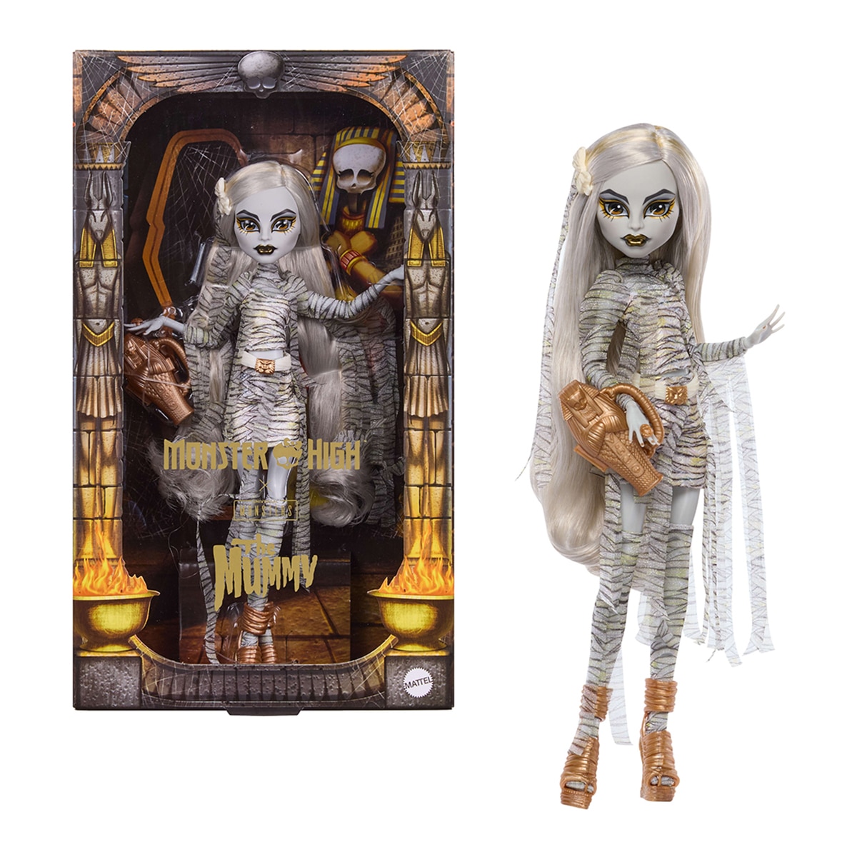 Muñeca Momia de colección con detalles premium y embalaje de exposición para fans de la serie Monster High 1