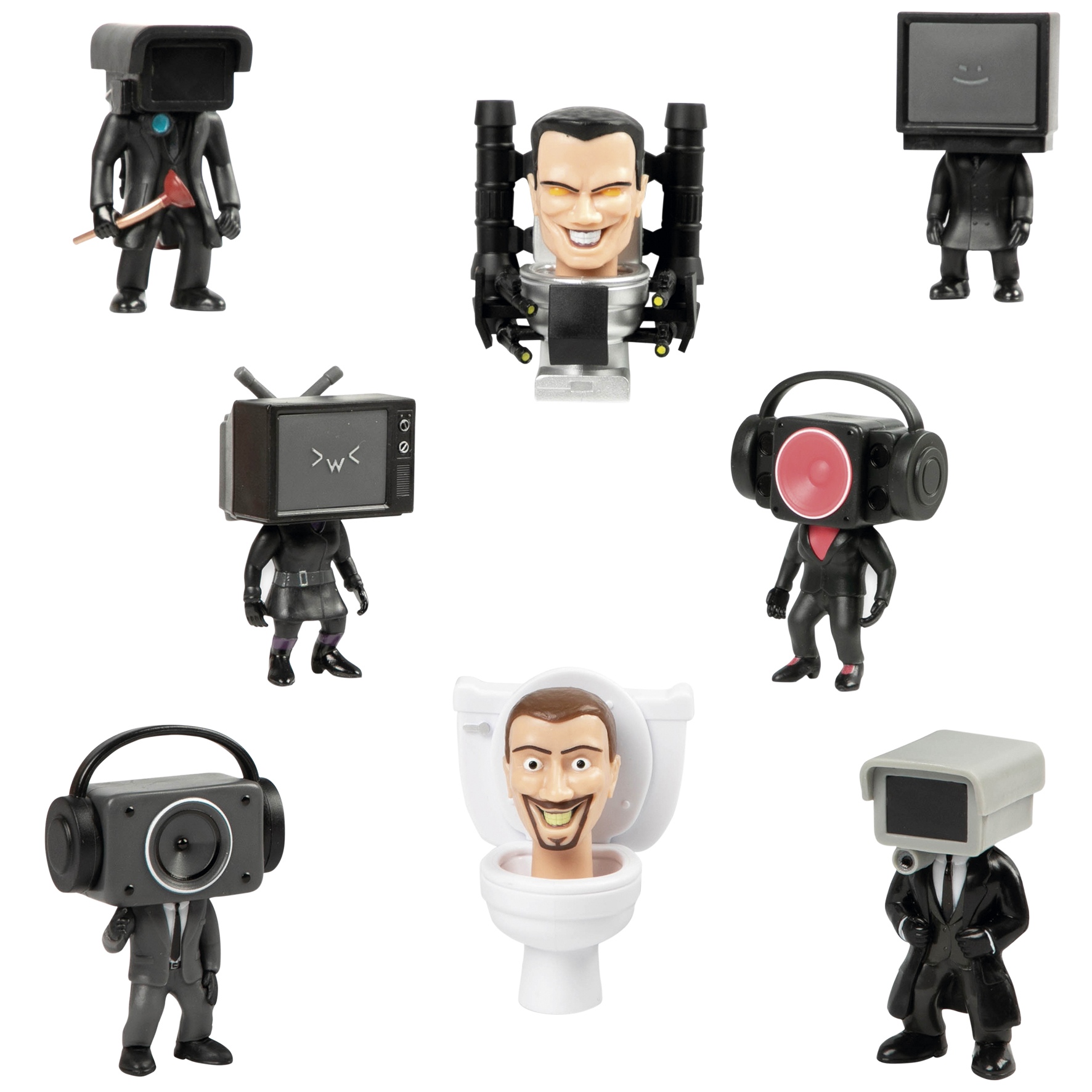 SKIBIDI TOILET Figura Misteriosa In Scatola - Minifigure Da Collezione 6,3 Cm - Personaggi Della Serie YouTube (Serie 1)