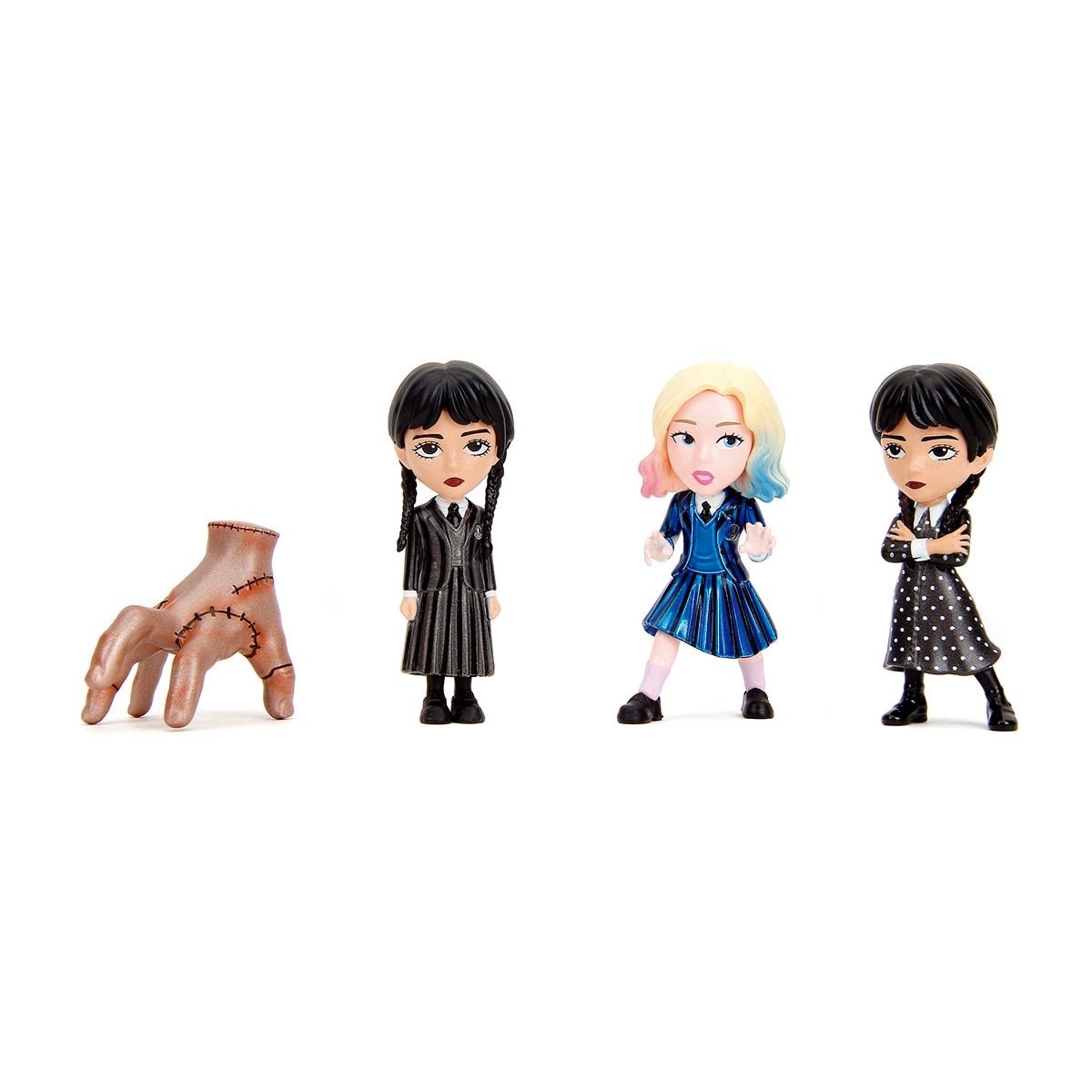 Jada – Set 4 figuras metal 7 cm Miércoles Jada.