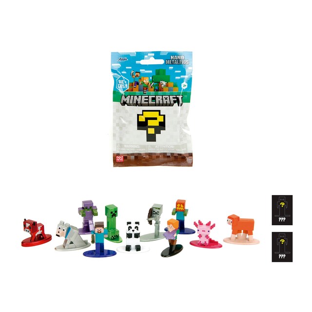 Imagen 0 de Figura metal 4 cm Minecraft Jada modelos surtidos